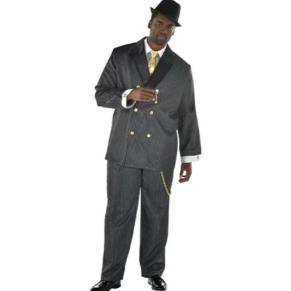 Head Honcho Gangster Mob‎ Boss Mens Adult Size XXL Fits 48-52 Halloween Costume